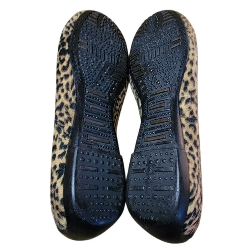 Womens Leopard Print Driving Loafers Animal Pattern Slip On‎ Moc Toe Shoes 8.5